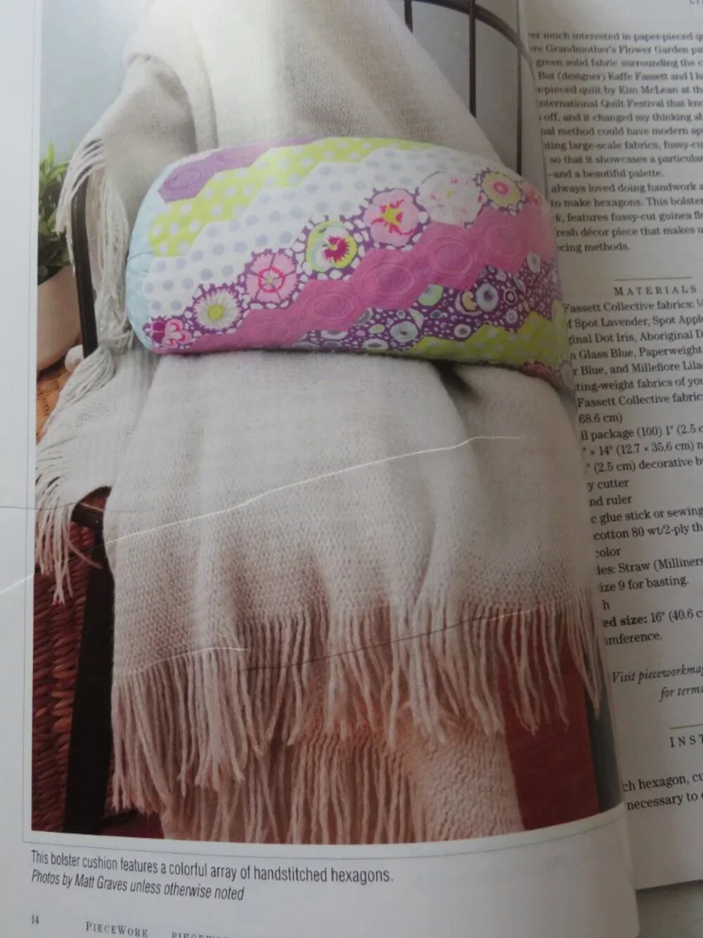 Piecework Magazine Stitches in Time Sashiko Paper Piecing Embroidery Summer 2024
